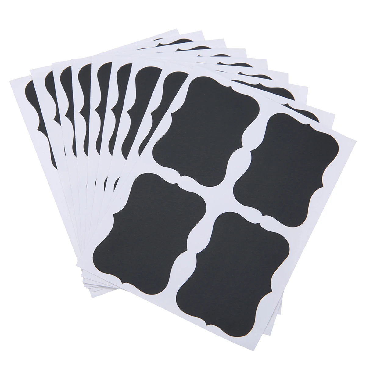 

100Pcs/Set Blackboard Sticker Stationery Creative Chalkboard Craft Stickers Jar Tags Label Window Kitchen Decor