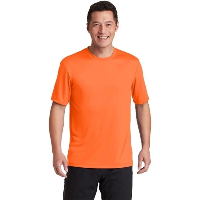 Hanes 4820 Cool Dri Performance T Shirt Safety Orange SmallCasual