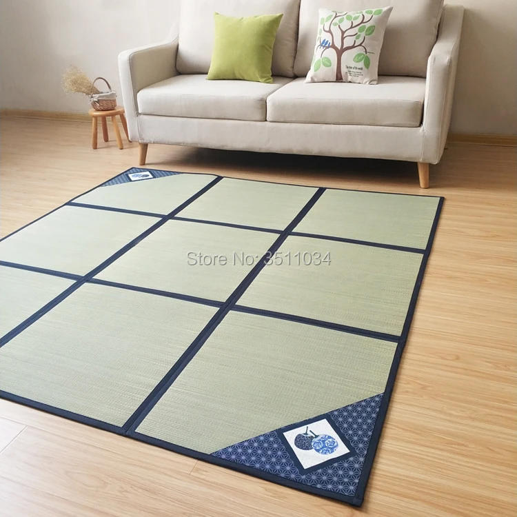 buy Japanese Traditional Natural Rushes Tatami Carpet Tatami Mat Floor Sheet Lightweight For Living Room Bedroom Mattress Floor Mat