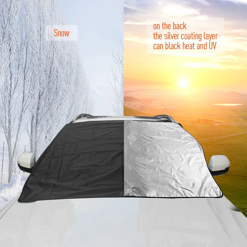 Car Windshield Snow Cover Window Cover 172*122cm Sunshade Snow Covers