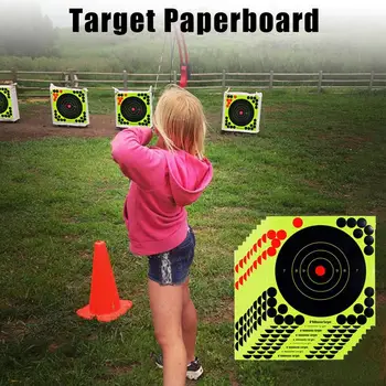 

Sticker Target Paper Shooting Hunting Training Bullseye Card Paper Self Adhesive Shooting Targets For Airsoft Air Rifle Training