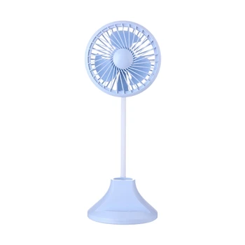

Usb Rechargeable Desktop Desk Lamp Fan Student Learning Multi-Function Pen Holder Table Lamp Fan For Home Office Best Gift