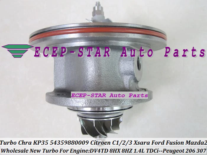 Turbo CHRA Cartridge Core KP35 54359880009  Citroen C1 C2 C3 Xsara Ford Fusion Mazda 2 PEUGEOT 206 307 1.4L TDCi DV4TD 8HX 8HZ (1)