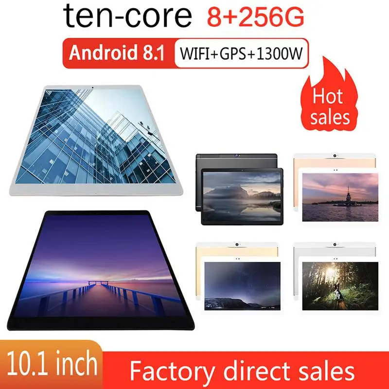 

10.1 Inch 8+256G Ten Core Tablet MTK6797 Android 8.1 Dual WiFi Bluetooth PC Camera Laptop Photography For IPadpro Gaming Tablet