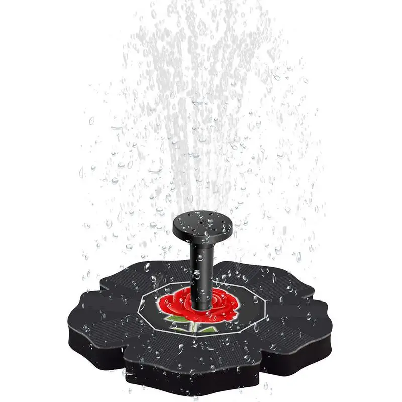 

Solar Power Pump Rose Bird Bath Eco Friendly Fountain Pump Brushless Pump for Garden Patio Watering