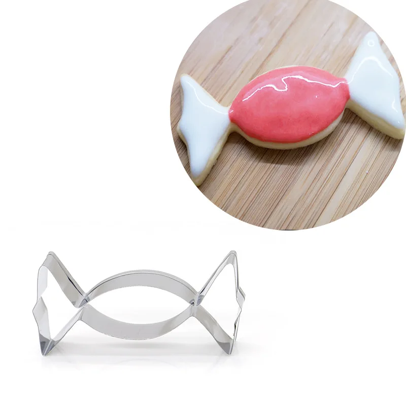 Candy Shaped Stainless Steel Cookie Cutter Biscuit Mould Pastry Cake Mold Fondant Cake Decorating Tool Biscuit Baking Mold Candy Shaped Stainless Steel Cookie Cutter Biscuit Mould Pastry Cake Mold Fondant Cake Decorating Tool Biscuit Baking Mold