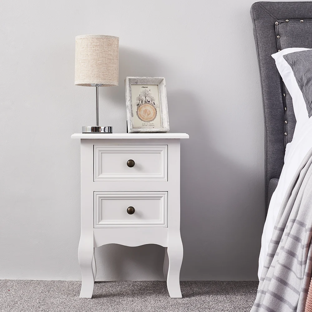 

Panana Bedroom Bedside Table Modern Storage 2 Drawer Coffee Tea Table Desk Wood Universal Home Nightstand Home Furniture