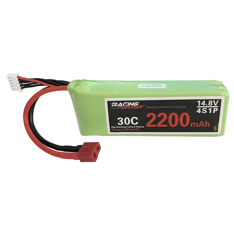

Feilun 14.8V 2200mAh 30C 4S1P Lipo Battery T Plug for FT011 2.4G Brushless Rc Boat Parts