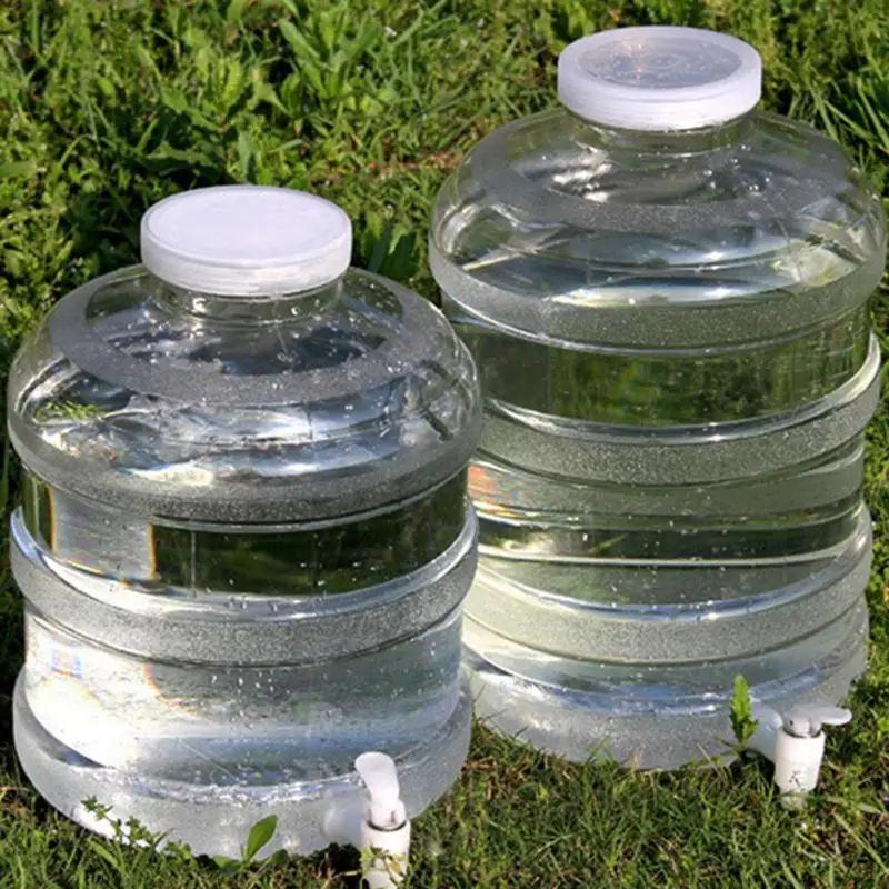 

Household Water Bucket Plastic Outdoor Drinking Bucket Car Storage Bucket With Faucet Car Accessories Tank