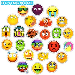 50 шт Emoji наклейки игрушки для детей смайлик лицо милый мультфильм смешные наклейки стикер для ноутбука записки холодильник автомобиля