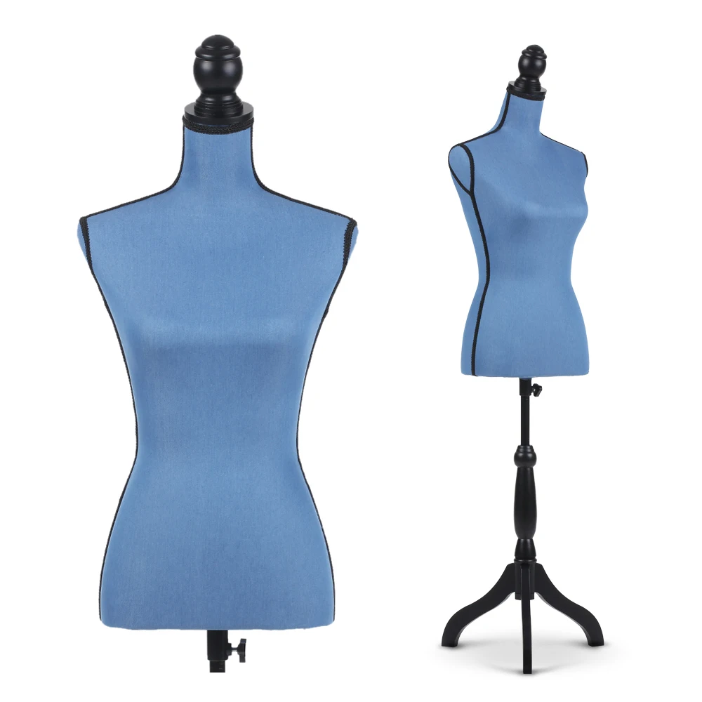 iKayaa Pinnable Clothes Rack Female Mannequin Model Holder with Wood