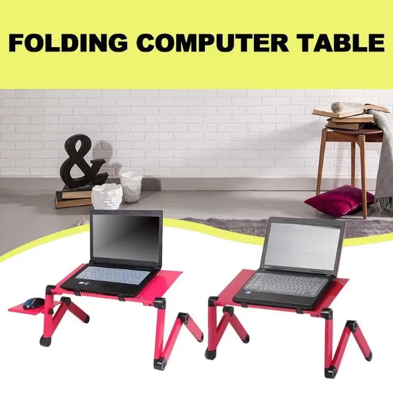 للطي سبائك مكتب للحاسوب شخصي المحمولة مريح التلفزيون السرير Lapdesk صينية الجدول حامل دفتر الجدول حامل مكتبي مع لوحة الماوس