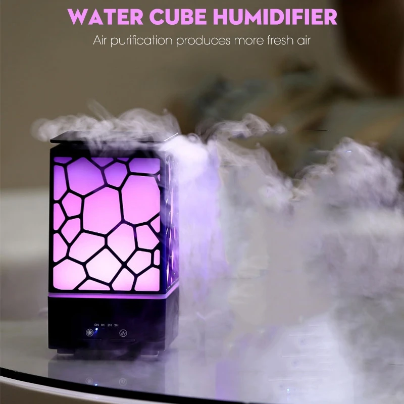 

Eu Plug New 200Ml Aroma Essential Oil Diffuser Ultrasonic Air Humidifier Aromatherapy Mist Maker Office Led Lights Aroma Diffu