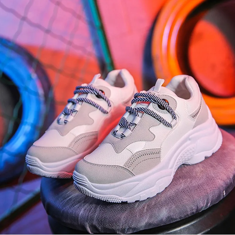 

2018 Winter Women Sneakers White Casual Shoes Basket Flats Female Platform Shoes Woman Trainers Shoes Chaussure Femme