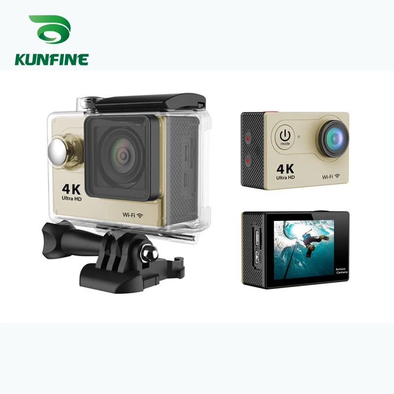 KUNFINE Ultra HD 4K спортивная видеокамера DV Action 2 0 &quotэкран 170 WiFi CMOS сенсор