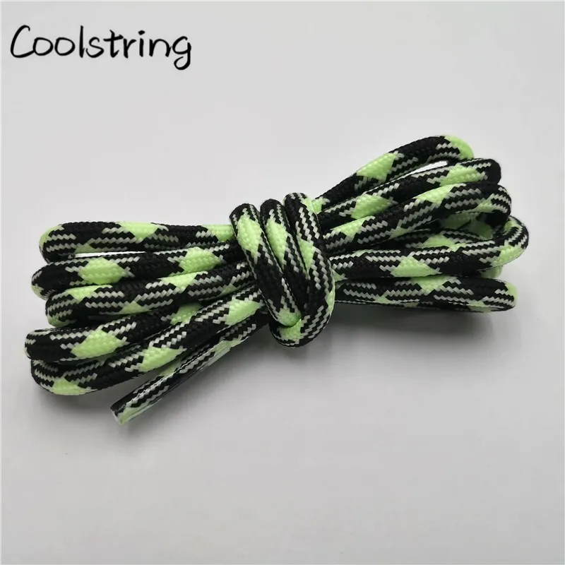 Coolstring Sport Glowing Round Shoelace Glow In The Dark Night Colorful Fluorescent Shoe Laces Athletic Shoestrings For Boots
