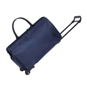 

Oxford Luggage Cart Suitcases On Wheels Portable Trolley Rolling Duffel Bag Hand Baggage Packing Organizer Travel Accessories