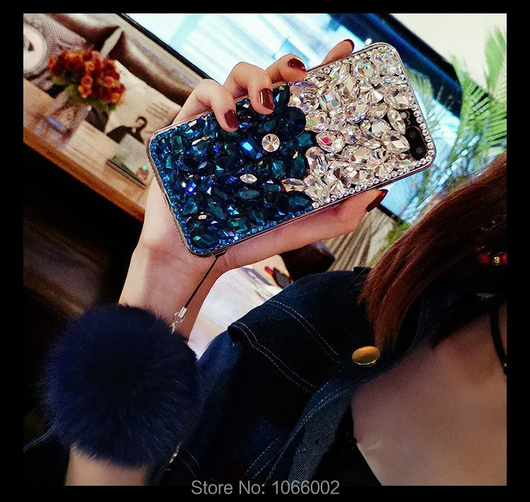 

Luxury 3D Diamond Bling Cases for Xiaomi Redmi Note 7/Note 6 Pro/Note 5/Redmi Go/7/6/6A/5/5A/ Crystal Pompom Fur Coque Funda