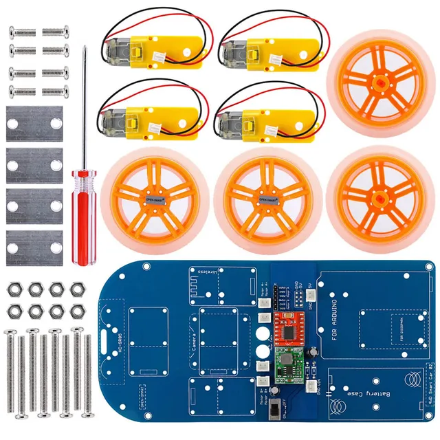 4WD Wireless JoyStick 3.7v DIY Remote Control Smart Car Programmable