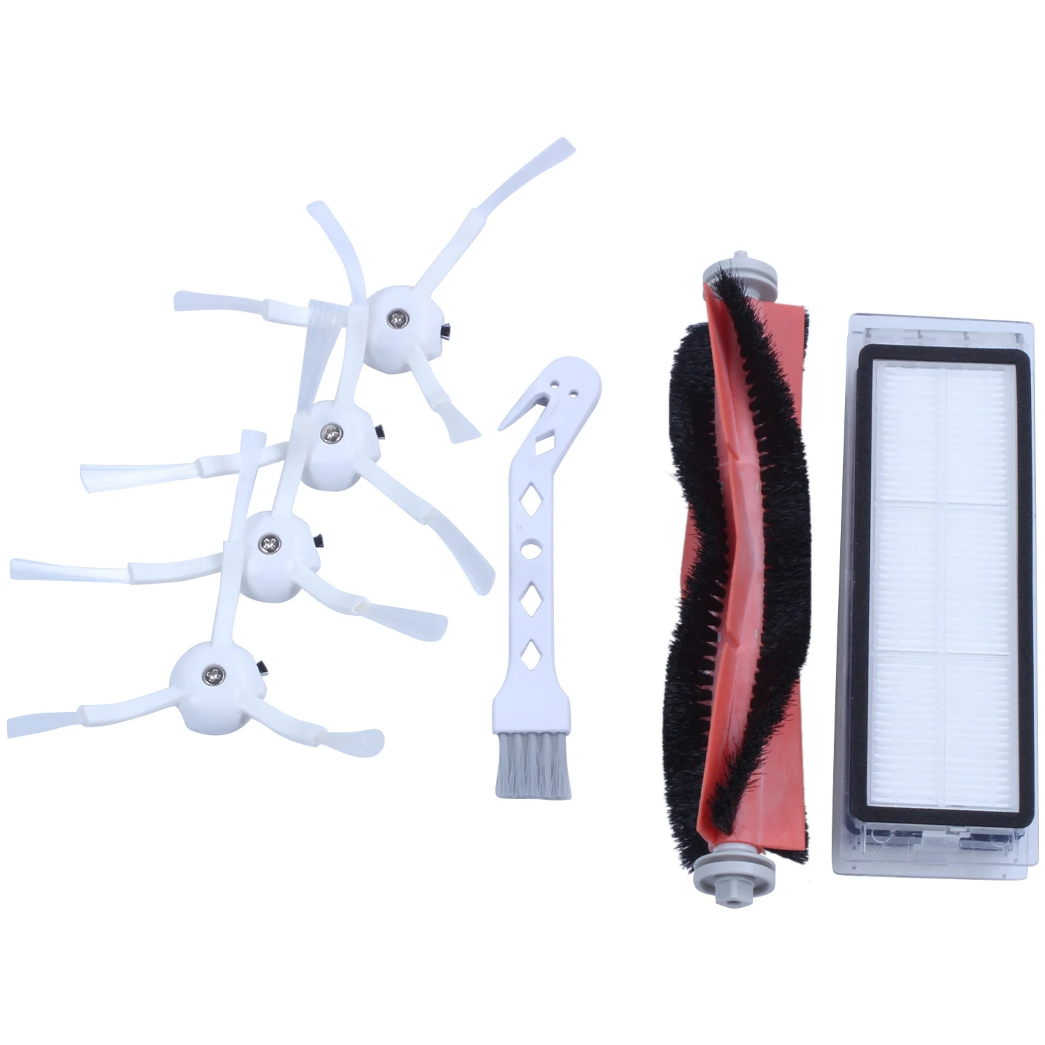 

For Robot Vacuum Cleaner Part Pack for Xiaomi Robot Vacuum Cleaner 2 roborock Spare Parts Kits Side Brushes HEPA Filter Roller