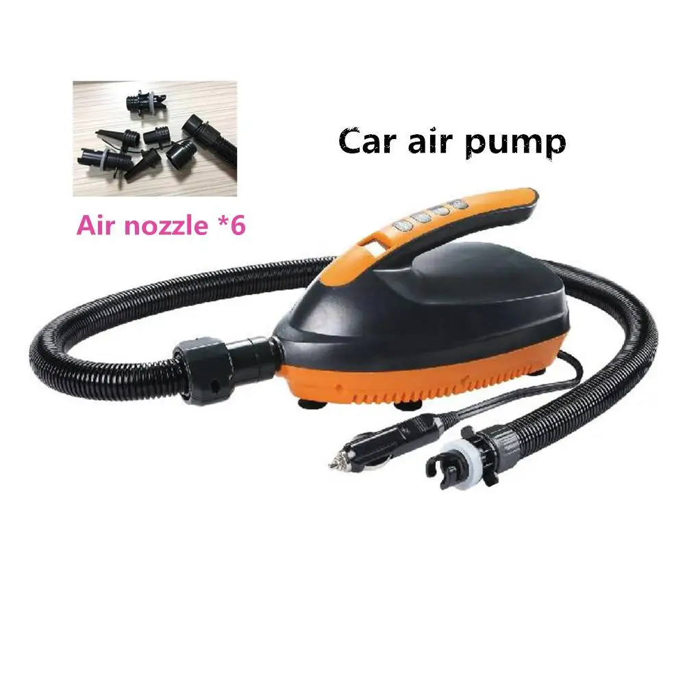 

Mounchain SUP Paddle Direct Current Vehicle Electric Inflatable Booster Pump + 6pcs Air Tap