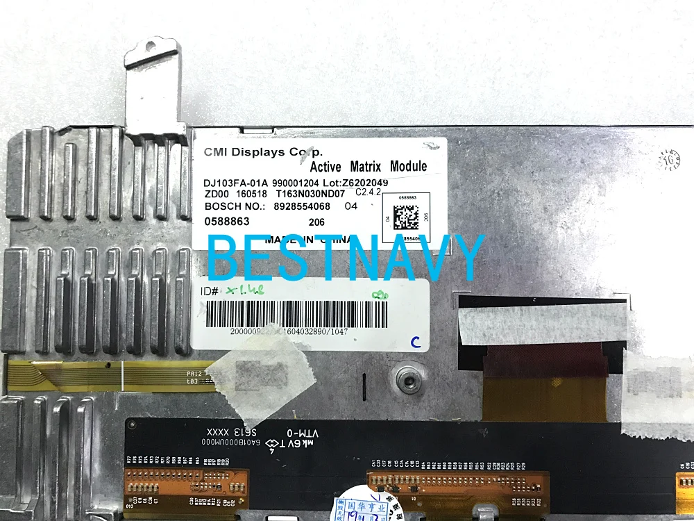 Free post new CMI Display DJ103FA-01A screen Active Matrix Module Bo-sch 8928554068 for Car DVD GPS navigation LCD monitor | Электроника