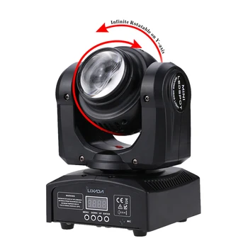 

DMX512 Moving Head 2LED 35W RGBW 15/21 Channel Double Sides Beam Infinite Rotating LED Stage Light Pattern Lamp Disco KTV Party