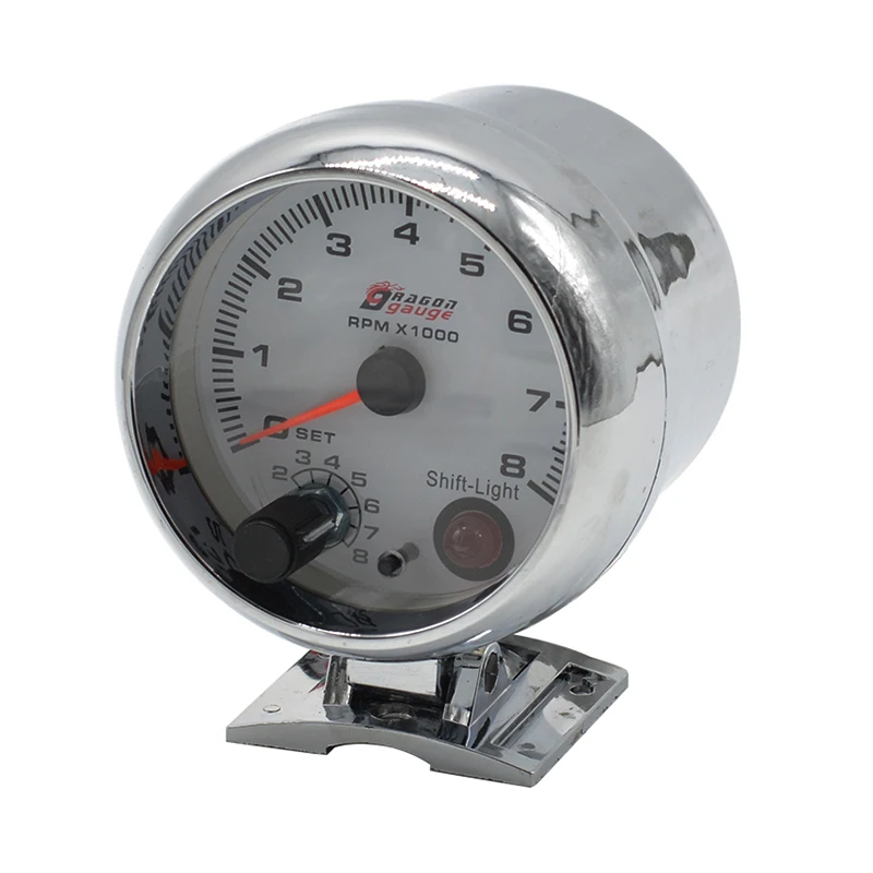 Dragon Gauge Auto CAr Racing Tachometer RPM Tacho Gauge Shift