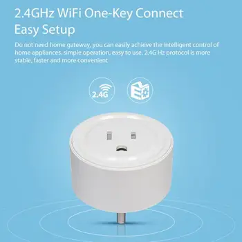 

ALLOYSEED Smart Home Automation Modules US Smart Plug WiFi Socket Timing Switch Remote Control with Alexa Echo/Google Home