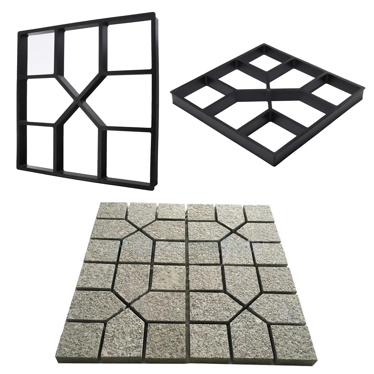 DIY Pavement Paving Molds Concrete Stepping Driveway Stone Path Mold