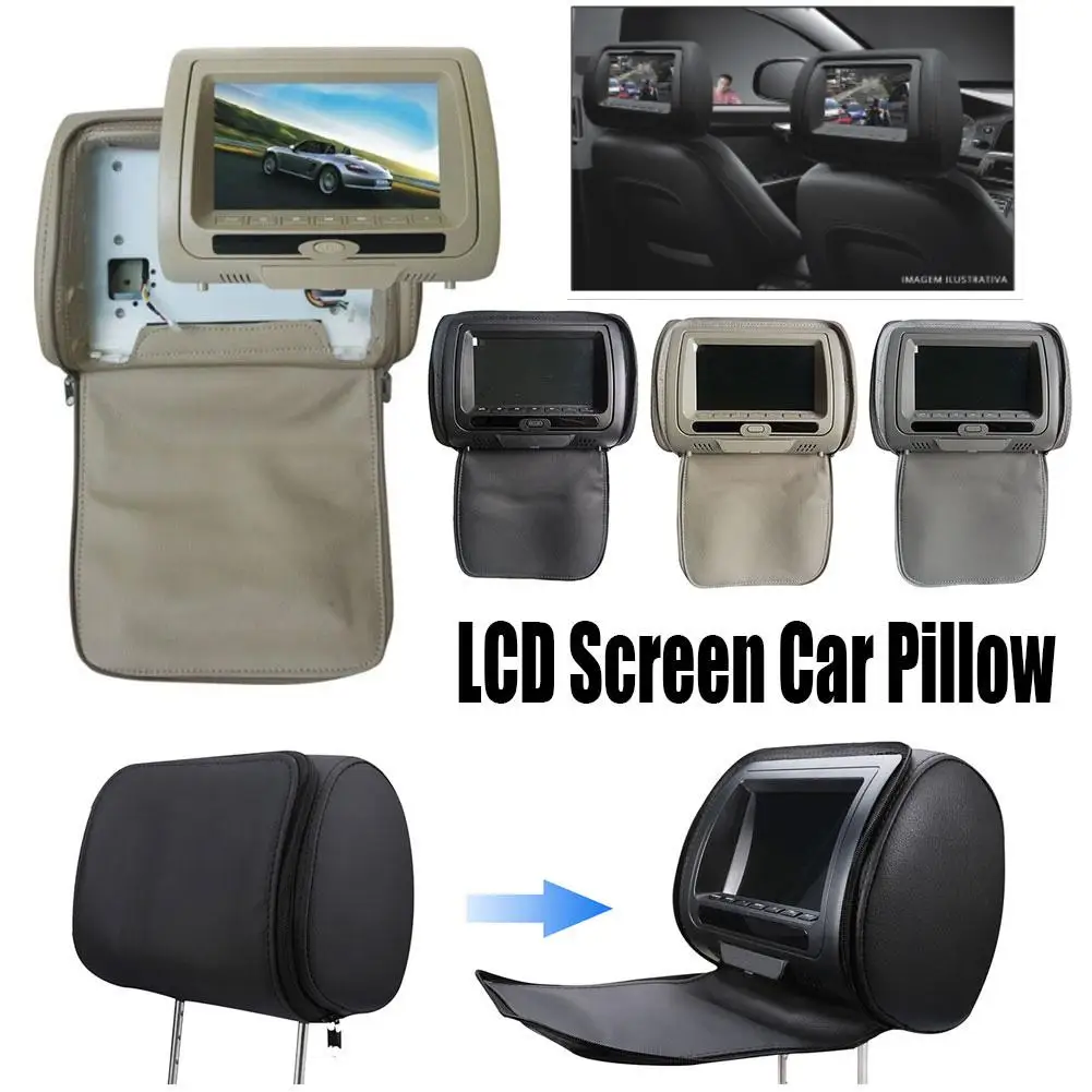 

Auto Headrest Bag DVD Monitor Car Headrest Monitor DVD HD Display 7 Inch DVD MP5 USB LCD Screen Car Pillow Headrest Monitor