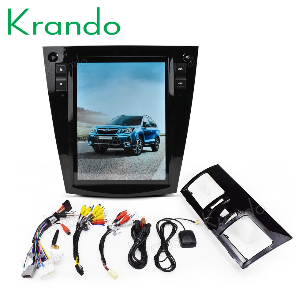 Sale Krando Android 8.1 10.4" Vertical screen car dvd audio player For Subaru Forest /XV 2012-2017 gps navigation multimedia system 2