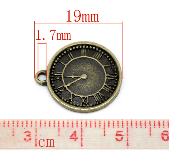 DoreenBeads 50 бронзовые тональные часы Подвески 19x17 мм (B14002) yiwu|jewelry charm|jewelry flowerjewelry cat |