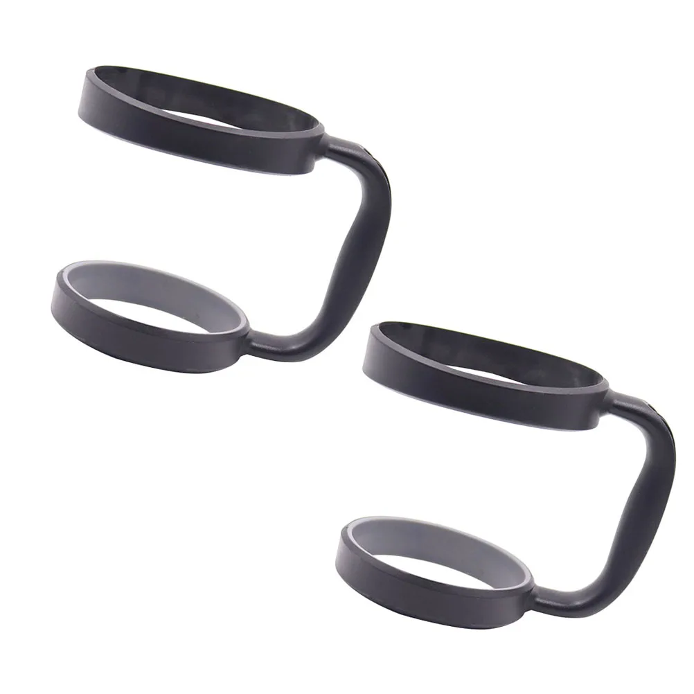 

2pcs/Pack 30 Oz Tumbler Handles Stainless Steel Beer Mug Handle Anti-Slip Adjustable Travel Mug Handle For Home Bar(Black)