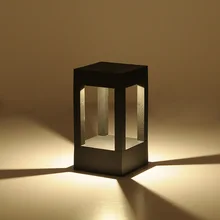 10 Вт Светодиодный светильник для газона AC90-265V литой алюминиевый наружный водонепроницаемый(IP65) ландшафтный парк огни двери столб огни H200mm