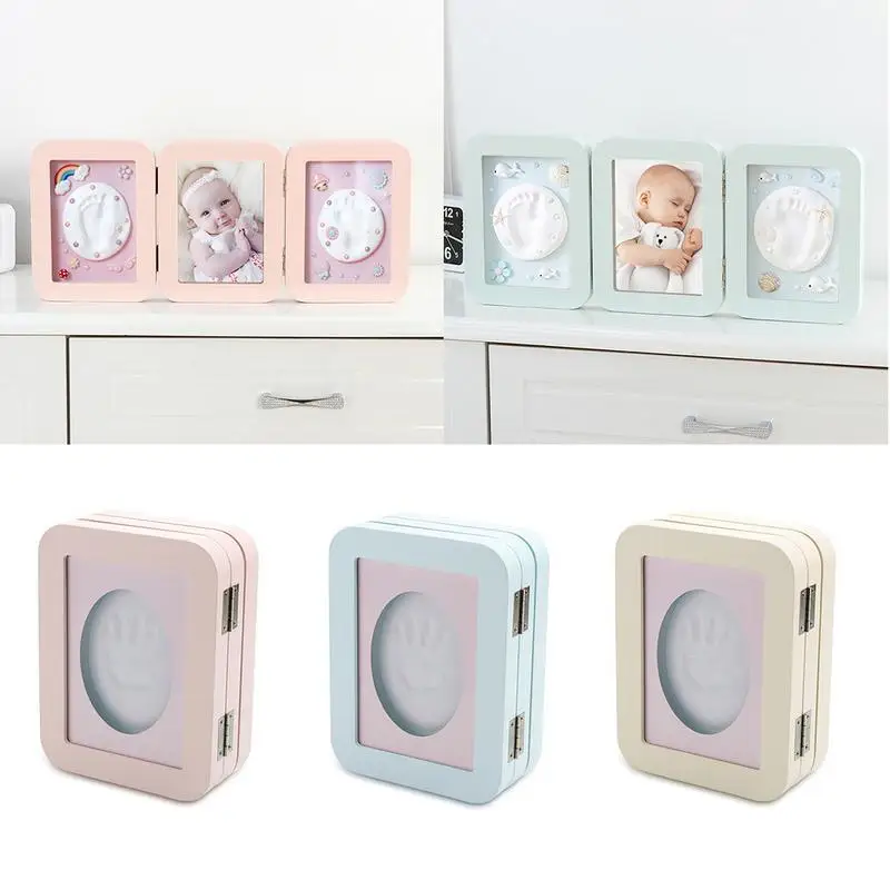 

Baby Ink Pad Photo Frame Paw Print Pads Pate A Modeler Jouet Handprint Footprint Newborn Care Air Hand Foot Infant Imprint Kit