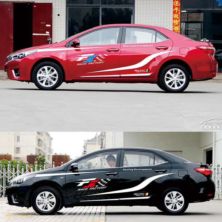 2 шт. автомобильные виниловые наклейки для Toyota Corolla Camry Levin Vios Auris|Наклейки на