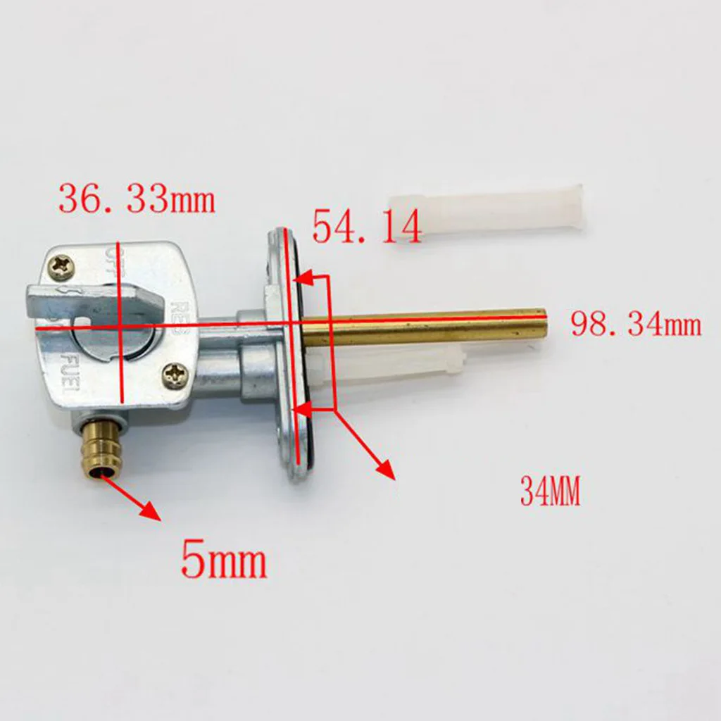 Мотоцикл газ Petcock топливный кран клапан переключатель насос для Yamaha YFM-50 YFM-80 Banshee 350 YFZ-350 серебро