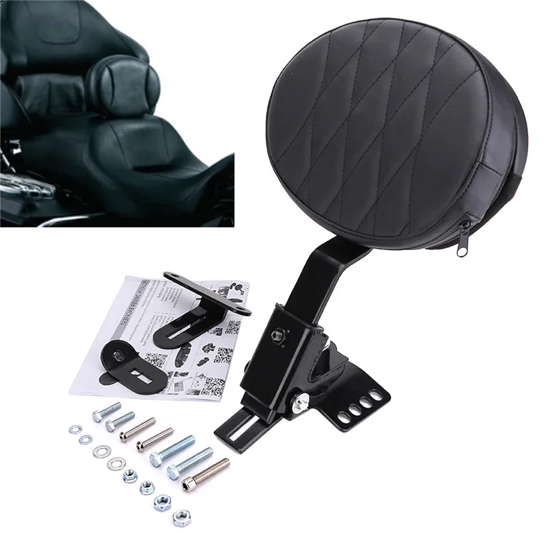 Black & Brown Detachable Plug In Driver Rider Backrest Custom Made For