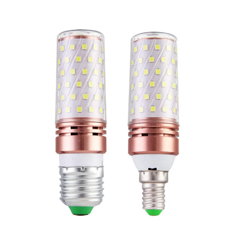 

1-5PCS DE.SOUL E27 / E14 LED Bulb True Power 8W 12W SMD2835 220V Corn Bulb Chandelier Candle LED Light For Home Decoration