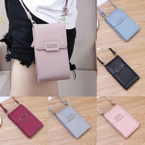 New2019 Mini Cross-body Mobile Phone Shoulder Bag Pouch Case Belt Women Men Handbag Purse Wallet Pouch Shoulder Mobile Phone Bag