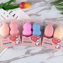 2 шт. мягкая Капля воды Тыква косметический слоеный макияж смешивание губок основа для лица крем смешивание косметический порошок слоеный макияж инструменты