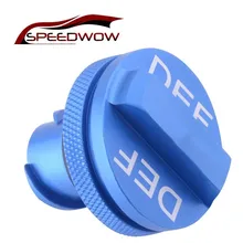 SPEEDWOW Billet Aluminum Magnetic DEF Inner Oil Tank Cover Diesel Fuel Cap Combo 2013- For Dodge Ram Truck 1500 2500 3500