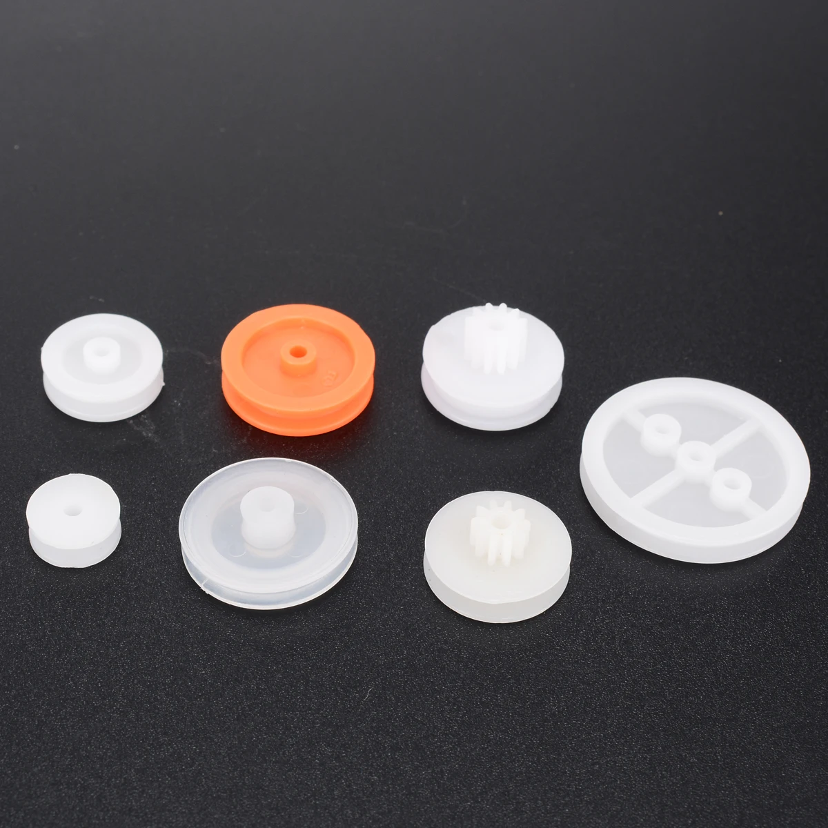 64 piezas de engranajes de plástico eje blanco una sola capa doble corona engranaje de gusano ruedas de Cog DIY piezas de combinación 64 piezas de engranajes de plástico eje blanco una sola capa doble corona engranaje de gusano ruedas de Cog DIY piezas de combinación