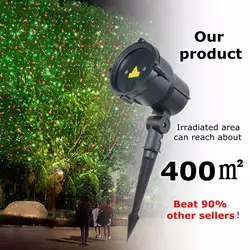 США Plug R & G лазерного дистанционного светодиодный наружный проектор пейзаж свет для сада домой вечерние украшения Водонепроницаемый
