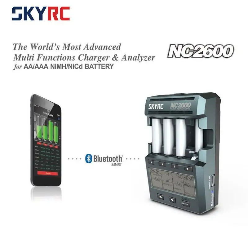 

SKYRC NC2600 Multi Functions Charger & Analyzer : AA / AAA NiMH / NiCd Battery
