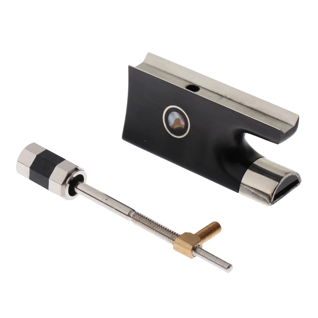 

Full 4/4 Violin Ebony Bow Frog for Violin Replacement Accessory