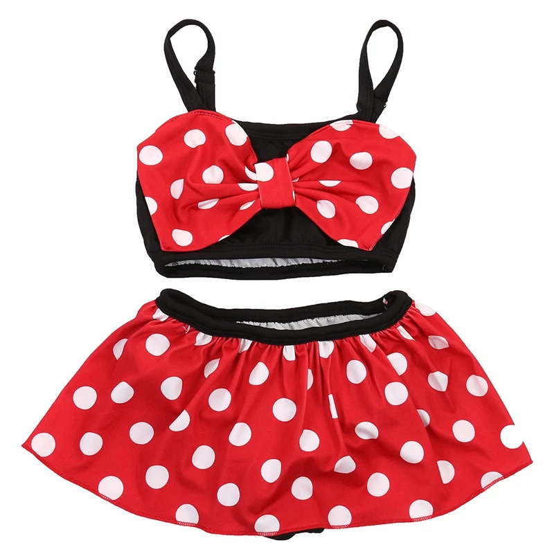 

New Baby Kids Girl Bikini Swimwear Strappy Bow Swimming Swimsuit Costume Bathing BeachwearCute