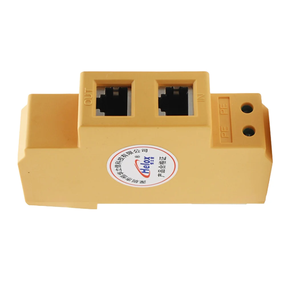 

MagiDeal 100Mbps RJ45 Ethernet Network Surge Protector Device Lightning Arrester