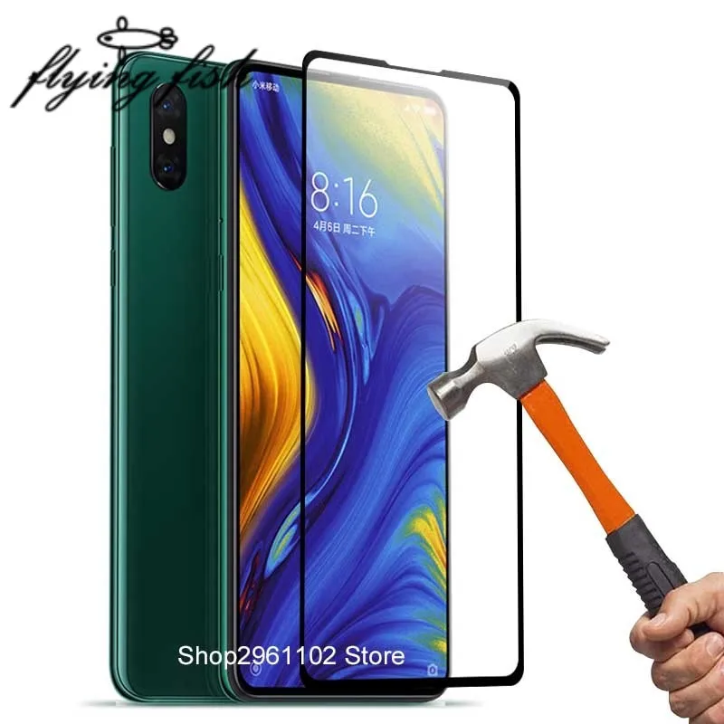 

9H Full Cover Screen Protector For Mi Mix 3 Mi Mix3 Tempered Glass On Xiomi Mi Mix 3 Mix3 Mimix3 Global Version 6.39" Film